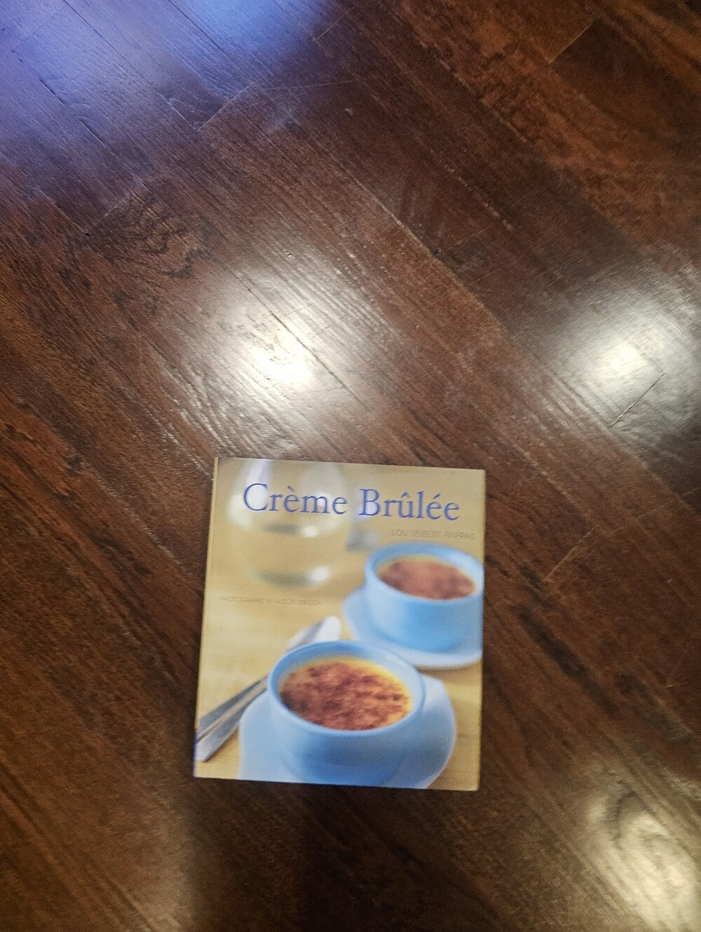 Crème Brûlée Cookbook with Blue Dish Cover - Home Kitchen